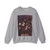 CORTE, Gabriel de la - Still-Life of Flowers in a Woven Basket (Artwork) Crewneck Sweatshirt