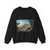 MARIESCHI, Michele - Buildings and Figures near a River with Rapids (Artwork) Crewneck Sweatshirt