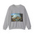 MARIESCHI, Michele - Buildings and Figures near a River with Rapids (Artwork) Crewneck Sweatshirt