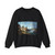 MARIESCHI, Michele - Buildings and Figures near a River with Shipping (Artwork) Crewneck Sweatshirt