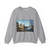 MARIESCHI, Michele - Buildings and Figures near a River with Shipping (Artwork) Crewneck Sweatshirt