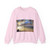 DELACROIX, EUGENE - The Sea from the Heights of Dieppe (Artwork) Crewneck Sweatshirt