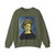 Domenico Veneziano - Head of a Tonsured, Beardless Saint (Artwork) Crewneck Sweatshirt