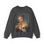 BOUCHER, Francois - Young Woman with a Bouquet of Roses (Artwork) Crewneck Sweatshirt