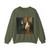 BOURSSE, Esaias - Interior with an Old Woman at a Spinning Wheel (Artwork) Crewneck Sweatshirt