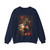 HUYSUM, Jan van - Vase of Flowers in a Niche (Artwork) Crewneck Sweatshirt