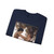 Jeune_fille_se_defendant_contre_lamour (Artwork) Crewneck Sweatshirt