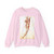 MICHELANGELO, Buonarroti -Drawing--Battle of Cascina- Study for a Nude (Artwork) Crewneck Sweatshirt
