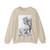 MICHELANGELO, Buonarroti -Drawing--Heads- Allegorical figure (Artwork) Crewneck Sweatshirt