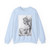 MICHELANGELO, Buonarroti -Drawing--Heads- Allegorical figure (Artwork) Crewneck Sweatshirt