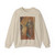 CIMABUE - -mosaics- Christ Enthroned between the Virgin and St John the Evangelist (detail) (Artwork) Crewneck Sweatshirt