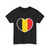 Heart Flag of Belgium - T-Shirt