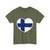 Heart Flag of Finland - T-Shirt