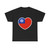 Heart Flag of Myanmar 1974-2010 - T-Shirt