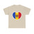Heart Flag of Moldova - T-Shirt