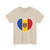Heart Flag of Moldova - T-Shirt