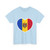 Heart Flag of Moldova - T-Shirt