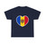 Heart Flag of Moldova - T-Shirt