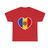 Heart Flag of Moldova - T-Shirt