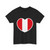 Heart Flag of Peru - T-Shirt