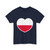 Heart Flag of Poland - T-Shirt