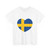 Heart Flag of Sweden - T-Shirt