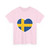 Heart Flag of Sweden - T-Shirt