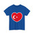 Heart Flag of the Ottoman Empire - T-Shirt