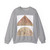 SIMONE MARTINI - Saviour Blessing (tympanum) and Madonna of Humility (lunette)2 (Artwork) Crewneck Sweatshirt