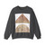 SIMONE MARTINI - Saviour Blessing (tympanum) and Madonna of Humility (lunette)2 (Artwork) Crewneck Sweatshirt