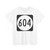 Circle sign 604 Virginia (Virginia) (Road Sign) T-Shirt