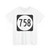 Circle sign 758 Virginia (Virginia) (Road Sign) T-Shirt