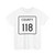 County 118 square (Minnesota) (Road Sign) T-Shirt