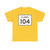 Illinois 104 (Illinois) (Road Sign) T-Shirt