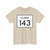 Illinois 143 (Illinois) (Road Sign) T-Shirt