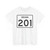 Indiana 201 (Indiana) (Road Sign) T-Shirt