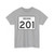 Indiana 201 (Indiana) (Road Sign) T-Shirt