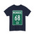 Monroe County Route 68 OH (Ohio) (Road Sign) T-Shirt