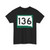 SD 136 (South Dakota) (Road Sign) T-Shirt
