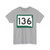 SD 136 (South Dakota) (Road Sign) T-Shirt