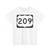 US 209 NY (New York) (Road Sign) T-Shirt