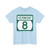 Vermont 8 (Vermont) (Road Sign) T-Shirt
