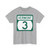 Vermont 3 (Vermont) (Road Sign) T-Shirt