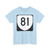 Virginia 81 (Virginia) (Road Sign) T-Shirt