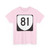 Virginia 81 (Virginia) (Road Sign) T-Shirt