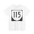 Virginia 115 1980 (Virginia) (Road Sign) T-Shirt