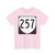 Virginia 257 1980 (Virginia) (Road Sign) T-Shirt
