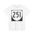 Virginia 251 1980 (Virginia) (Road Sign) T-Shirt