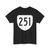 Virginia 251 1980 (Virginia) (Road Sign) T-Shirt