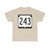 WIS 243 (Wisconsin) (Road Sign) T-Shirt